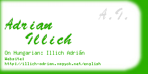 adrian illich business card
